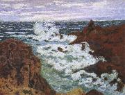 cesar franck an impressionist seascape storm at agay oil painting on canvas
